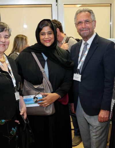 Rabbi David Rosen and Sharon Rosen with Nazhath Faheema